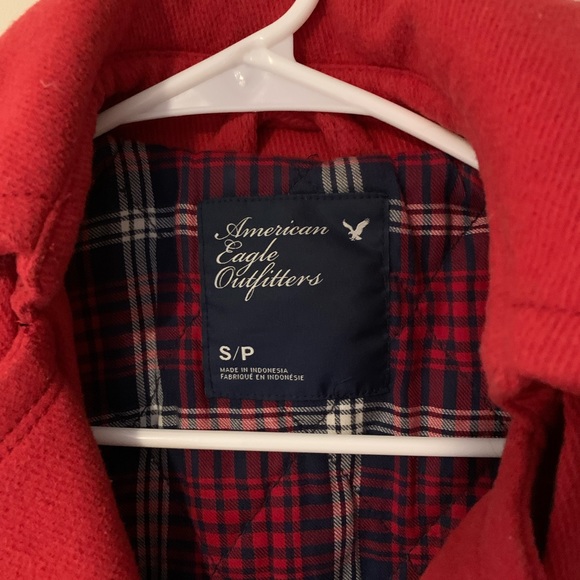 American Eagle Outfitters Red Wool Peacoat Women’s Small - Picture 4 of 4